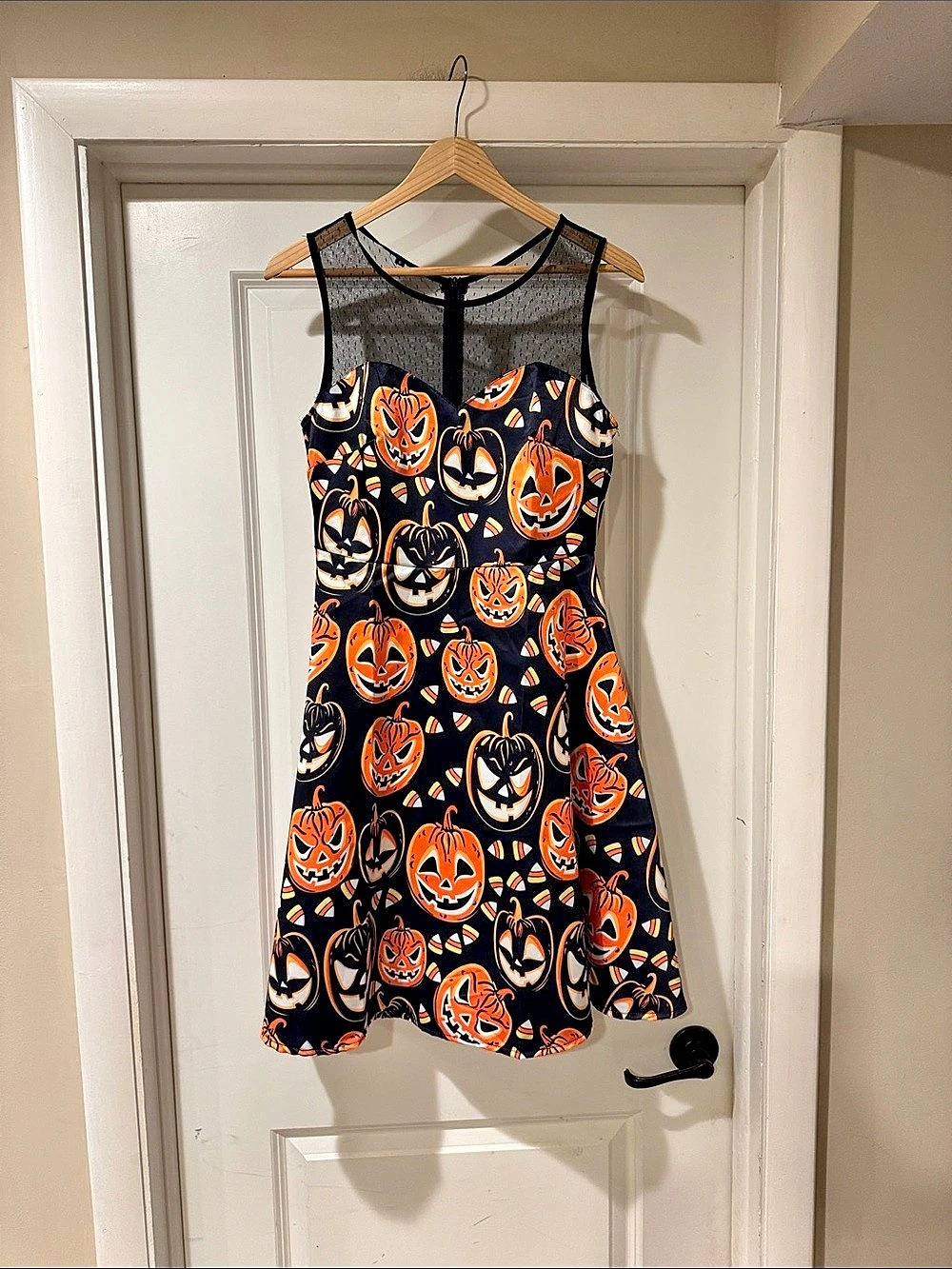 HALLOWEEN Pumpkin Print Mini Dress
